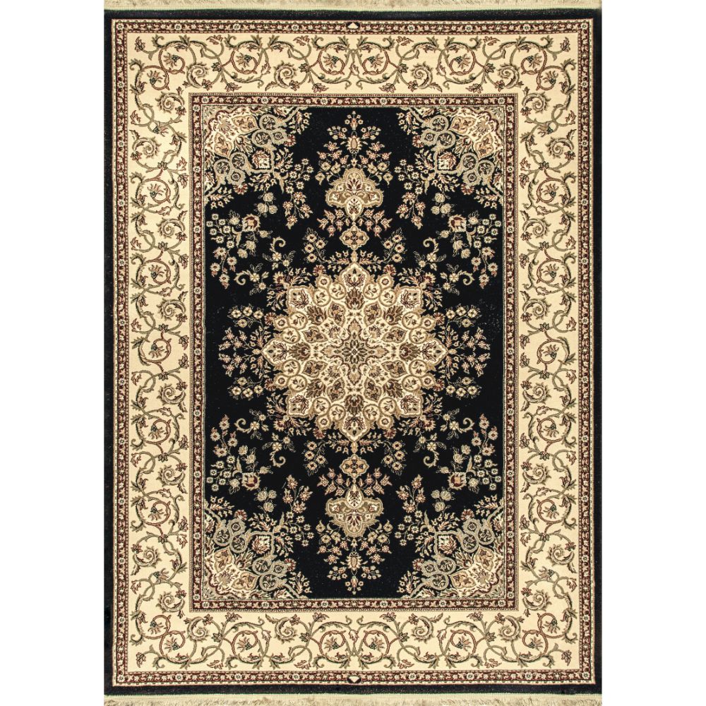 Dynamic Rugs 7201-090 Brilliant 6.7 Ft. X 9.10 Ft. Rectangle Rug in Black